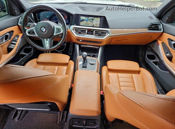 3MW5U9J06M8B75228 2021 BMW M3 White Առջևի վահանակի տեսք