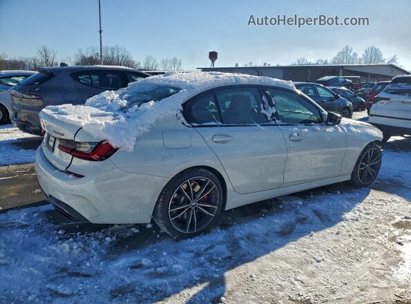 3MW5U9J09M8C02552 2021 BMW M3 White Trasero derecho