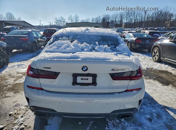 3MW5U9J09M8C02552 2021 BMW M3 White Vista trasera