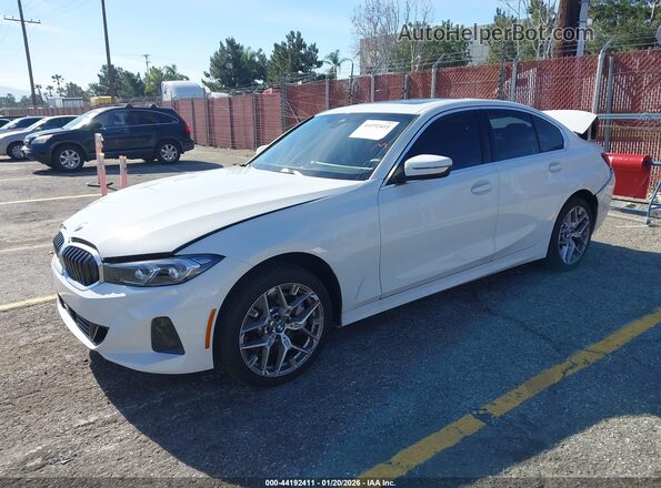 3MW69CW03S8F73408 2025 BMW 3 SERIES White Առջևի ձախ երեք քառորդ տեսարան