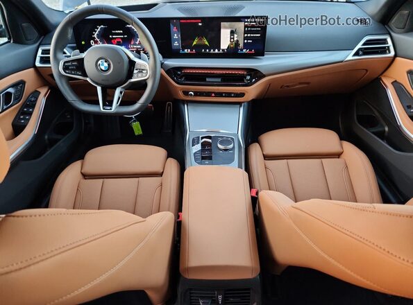 3MW69CW05S8F76293 2025 BMW 3 SERIES Black წინა პანელის ხედი
