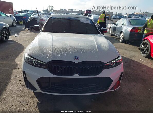 3MW69FF00P8C93793 2023 BMW 3 SERIES White Widok zestawu wskaźników