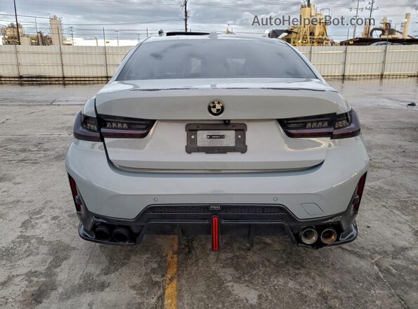 3MW69FF00R8E75125 2024 BMW 3 SERIES Gray Հետևի տեսք