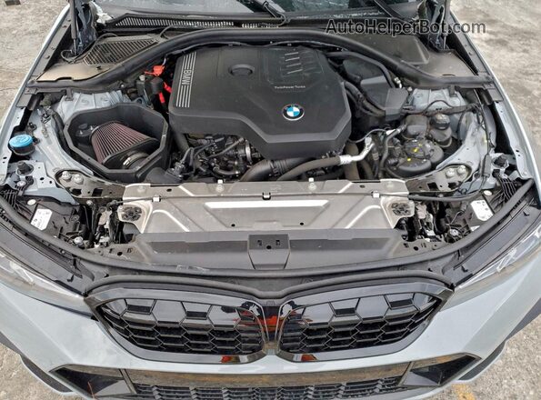 3MW69FF00R8E75125 2024 BMW 3 SERIES Gray Սալոնի հետևի տեսք