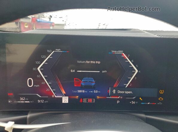 3MW69FF01P8D43875 2023 BMW 3 SERIES Blue Вид щитка приладів