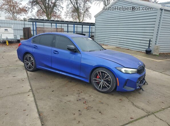 3MW69FF01P8D43875 2023 BMW 3 SERIES Blue Передня права чверть