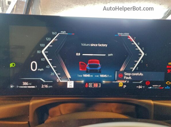 3MW69FF06R8D79791 2024 BMW 3 SERIES Blue Instrument cluster view