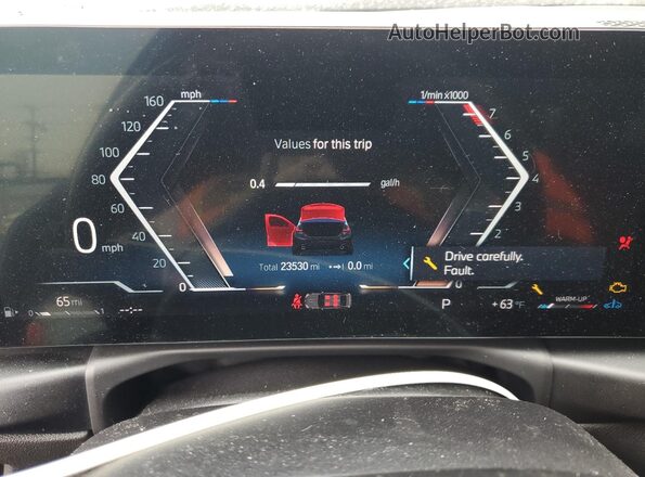 3MW69FF0XR8D82595 2024 BMW 3 SERIES Black Instrument cluster view