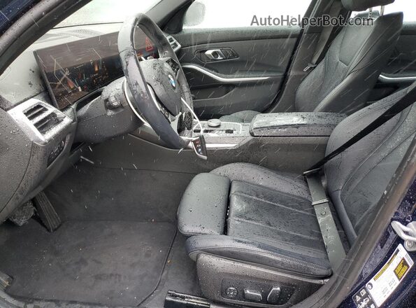 3MW89CW02S8F02502 2025 BMW 3 SERIES Blue Widok wnętrza z przodu