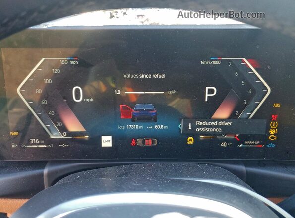 3MW89FF01R8E76471 2024 BMW 3 SERIES Blue Widok zestawu wskaźników