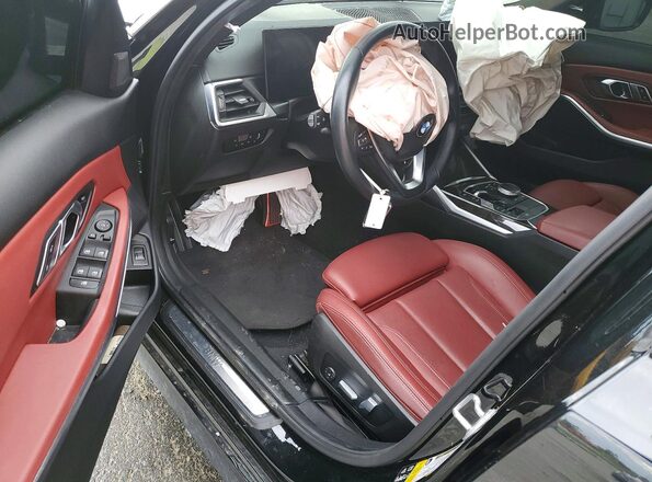 3MW89FF02P8D63738 2023 BMW 3 SERIES Black წინა პანელის ხედი