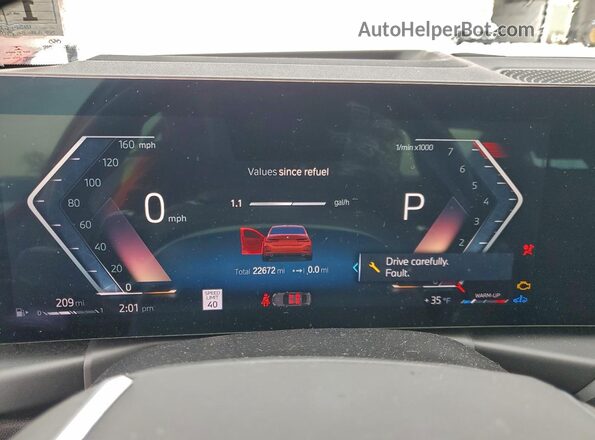 3MW89FF03P8D09364 2023 BMW 3 SERIES Red Vista del cuadro de instrumentos