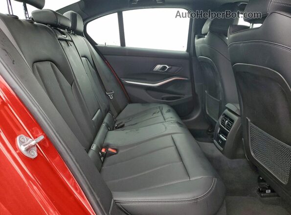 3MW89FF03P8D09364 2023 BMW 3 SERIES Red Vista de los asientos traseros