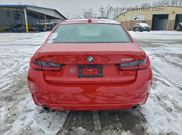 3MW89FF03P8D09364 2023 BMW 3 SERIES Red Vista trasera