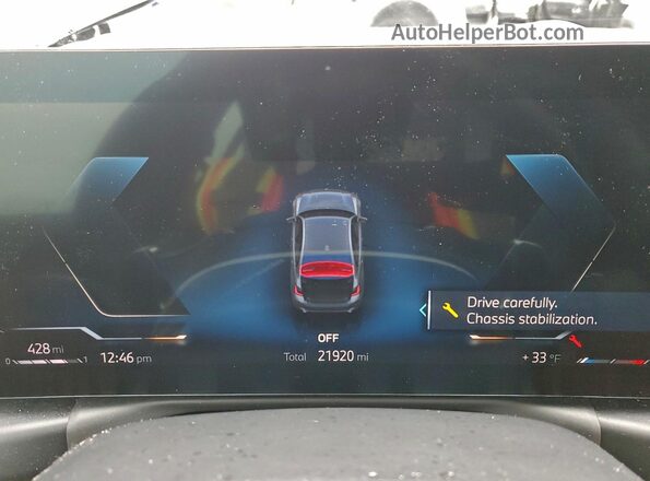 3MW89FF03P8D43207 2023 BMW 3 SERIES Gray Vista del cuadro de instrumentos