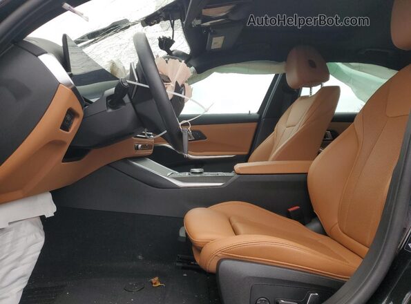 3MW89FF04R8E31802 2024 BMW 3 SERIES Black წინა სალონის ხედი