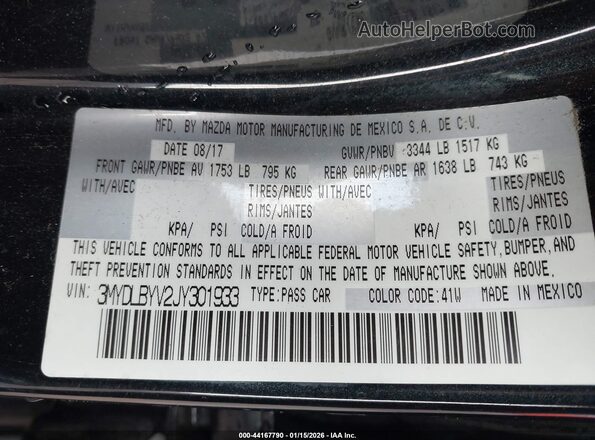 3MYDLBYV2JY301933 2018 TOYOTA YARIS IA Черный Вид подкапотного пространства