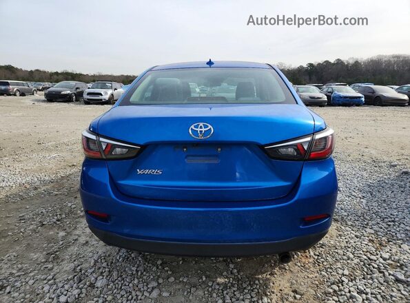 3MYDLBYV7LY714885 2020 TOYOTA YARIS Blue Rear view