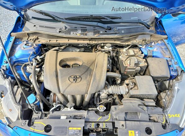 3MYDLBYV7LY714885 2020 TOYOTA YARIS Blue Rear interior view