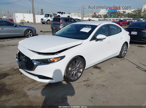 3MZBPAAL0KM105461 2019 MAZDA 3 White Առջևի ձախ երեք քառորդ տեսարան
