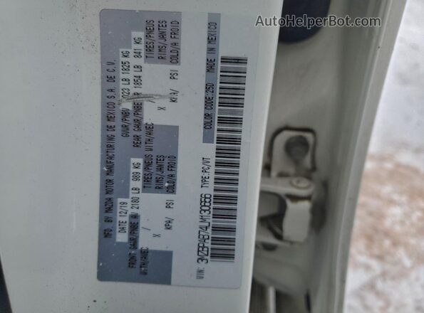 3MZBPAB74LM130656 2020 MAZDA 3 White Вид підкапотного простору