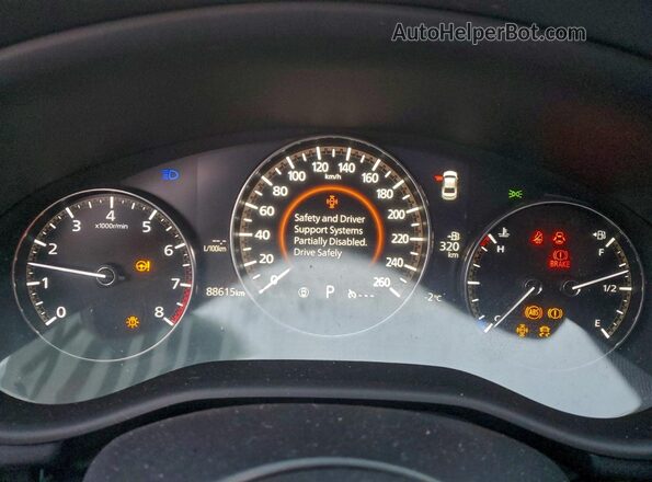 3MZBPAB74LM130656 2020 MAZDA 3 White Вид щитка приладів
