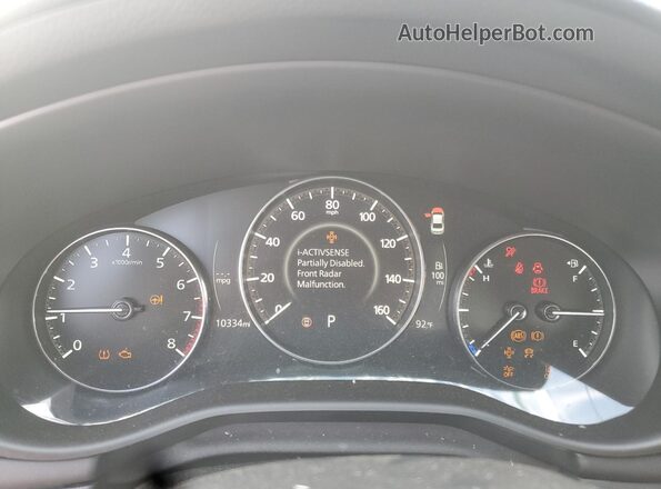 3MZBPBCMXRM421908 2024 MAZDA 3 Gray Instrument cluster view