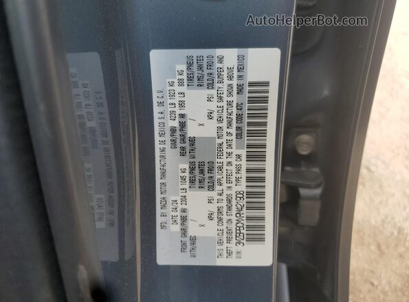 3MZBPBCMXRM421908 2024 MAZDA 3 Gray Engine compartment view