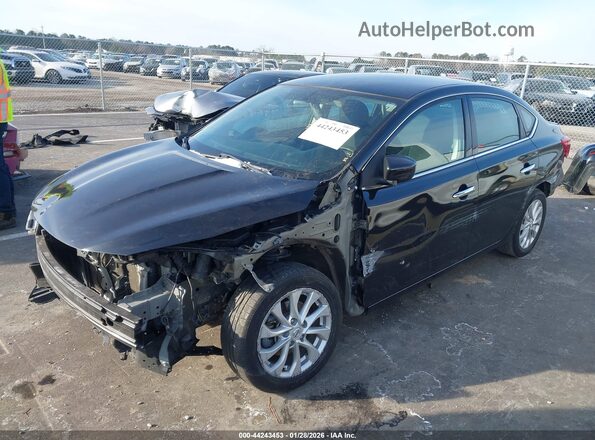 3N1AB7AP1KY324590 2019 NISSAN SENTRA Black Front left