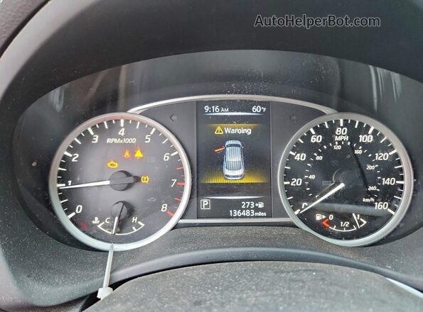3N1AB7AP2GY233934 2016 NISSAN SENTRA Black Widok zestawu wskaźników