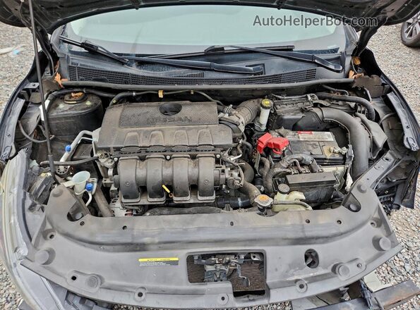 3N1AB7AP2GY233934 2016 NISSAN SENTRA Black Widok wnętrza z tyłu