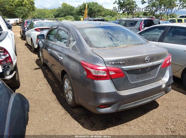 3N1AB7AP2KL611448 2019 NISSAN SENTRA Gray Trasero izquierdo
