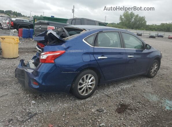3N1AB7AP5KY247965 2019 NISSAN SENTRA Blue უკანა მარჯვენა