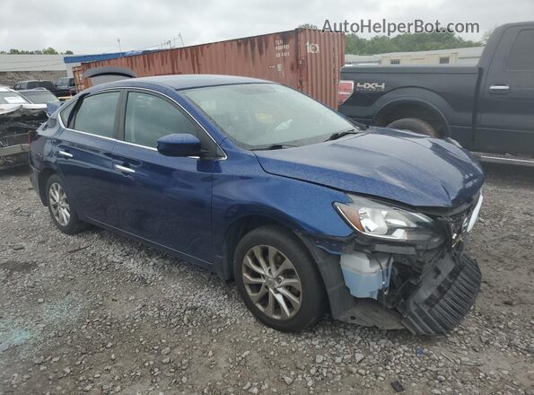 3N1AB7AP5KY247965 2019 NISSAN SENTRA Blue წინა მარჯვენა