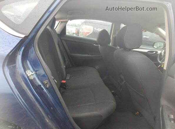 3N1AB7AP5KY247965 2019 NISSAN SENTRA Blue უკანა სავარძლების ხედი