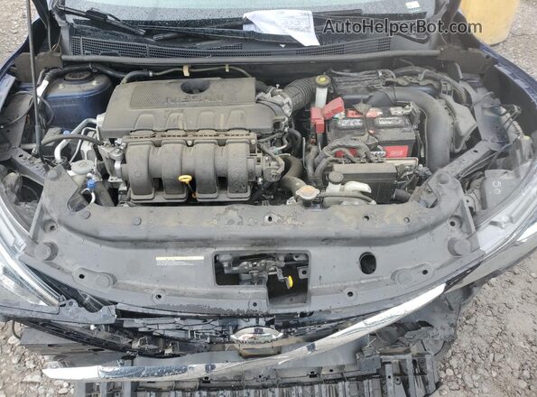 3N1AB7AP5KY247965 2019 NISSAN SENTRA Blue უკანა სალონის ხედი