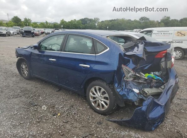 3N1AB7AP5KY247965 2019 NISSAN SENTRA Blue უკანა მარცხენა