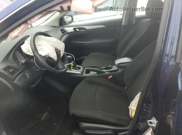 3N1AB7AP5KY247965 2019 NISSAN SENTRA Blue წინა სალონის ხედი