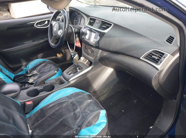 3N1AB7AP7JY291593 2018 NISSAN SENTRA Blue წინა სალონის ხედი