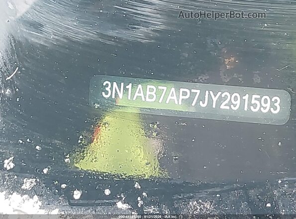 3N1AB7AP7JY291593 2018 NISSAN SENTRA Blue ხელსაწყოთა პანელის ხედი