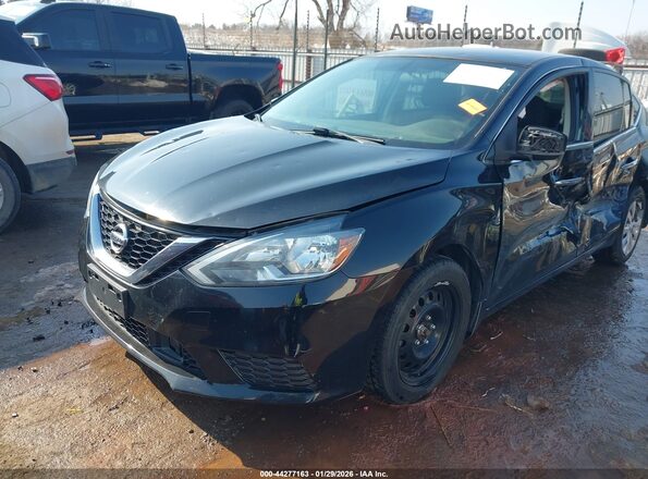 3N1AB7AP7JY336709 2018 NISSAN SENTRA Black Առջևի ձախ երեք քառորդ տեսարան