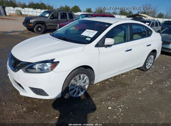 3N1AB7AP9HY324278 2017 NISSAN SENTRA White Առջևի ձախ երեք քառորդ տեսարան