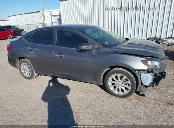 3N1AB7AP9KY278376 2019 NISSAN SENTRA Gray Панорамний вид салону 360°