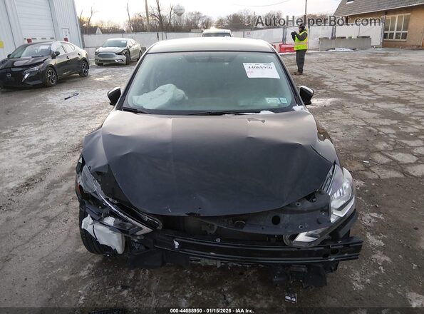 3N1AB7AP9KY279186 2019 NISSAN SENTRA Black Instrument cluster view
