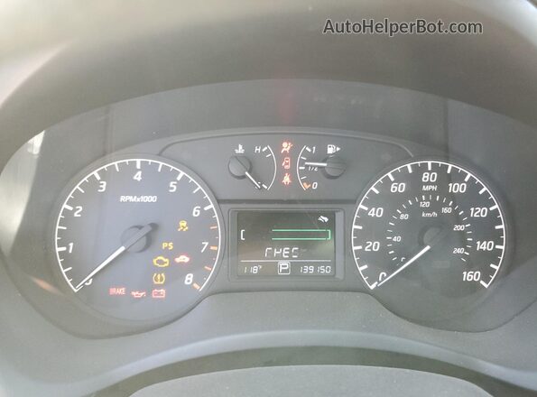 3N1AB7APXGY226648 2016 NISSAN SENTRA White Instrument cluster view