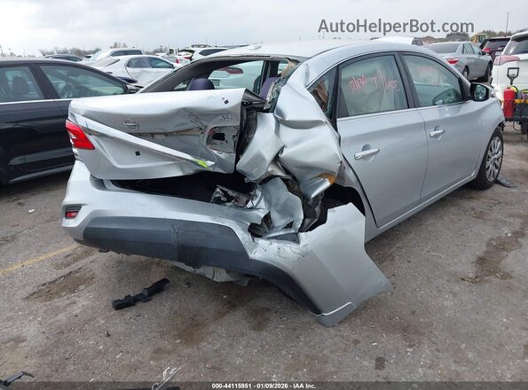 3N1AB7APXGY281858 2016 NISSAN SENTRA Silver Задня права чверть
