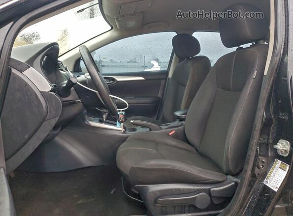 3N1AB7APXHY398051 2017 NISSAN SENTRA Black Widok wnętrza z przodu