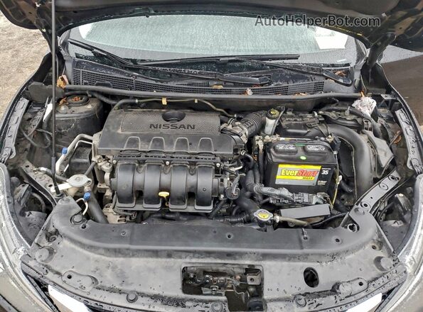 3N1AB7APXHY398051 2017 NISSAN SENTRA Black Widok wnętrza z tyłu