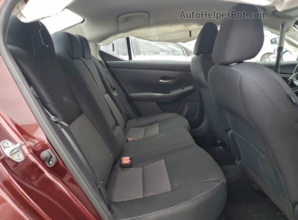 3N1AB8CV5NY299604 2022 NISSAN SENTRA Maroon Widok tylnych siedzeń