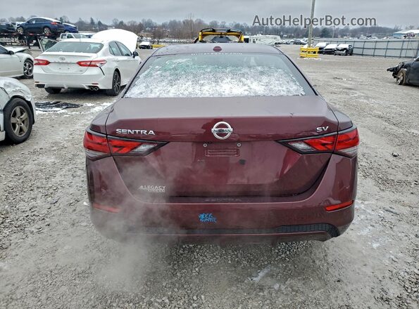 3N1AB8CV5NY299604 2022 NISSAN SENTRA Maroon Widok z tyłu
